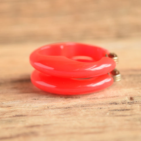 Juicy Berry Bakelite Hoop Earrings